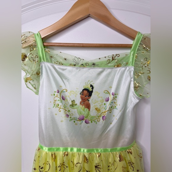 Disney Princess Tiana Dress Up Costume Disney Park Outfit Sz 8 - Picture 5 of 6